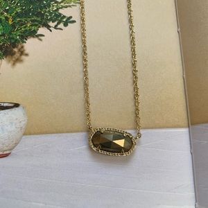 Kendra Scott gold and pyrite Elisa necklace